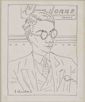 Portrait de Gilbert Trolliet par Emile Chambon, 1931.