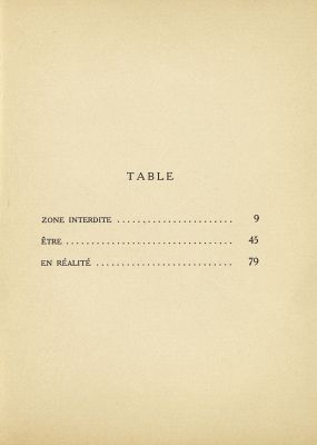 Table des matières<br>Cahiers du Sud, 1932