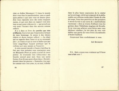 Lettre de Bousquet
