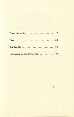 Table des matières<br>Puyramond, 1977