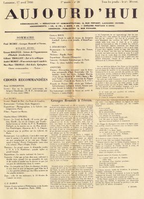 N° 20, 17 avril 1930